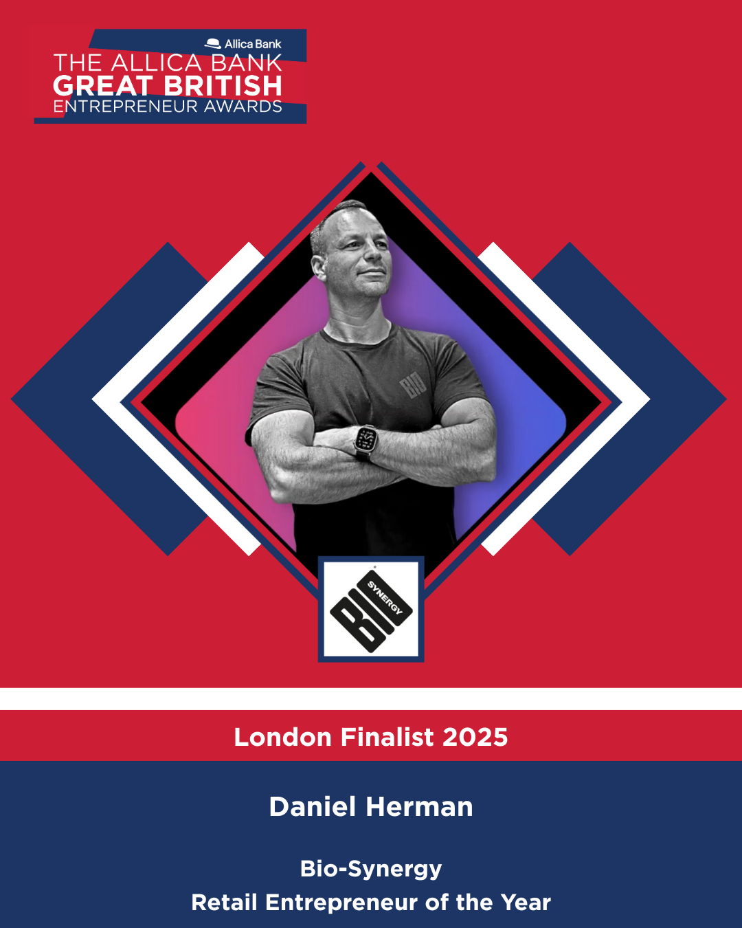 Daniel - Bio-Synergy CEO shortlisted for “The Grammys of Entrepreneurship”