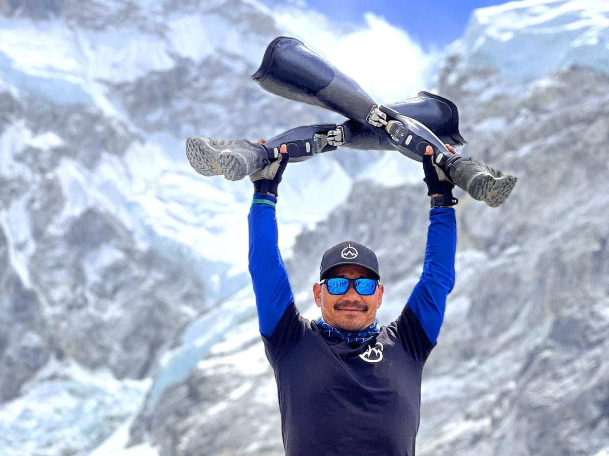Hari Budha Magar, the first double above-knee amputee to climb Everest