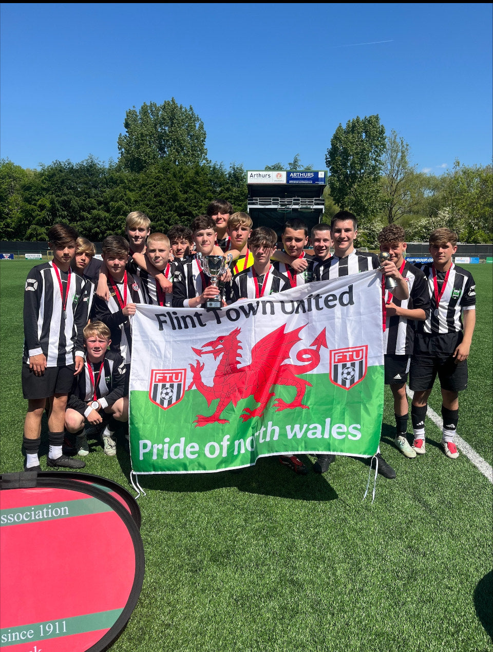 History Makers: Flint High’s U14s Lift the Welsh Cup! 🎉