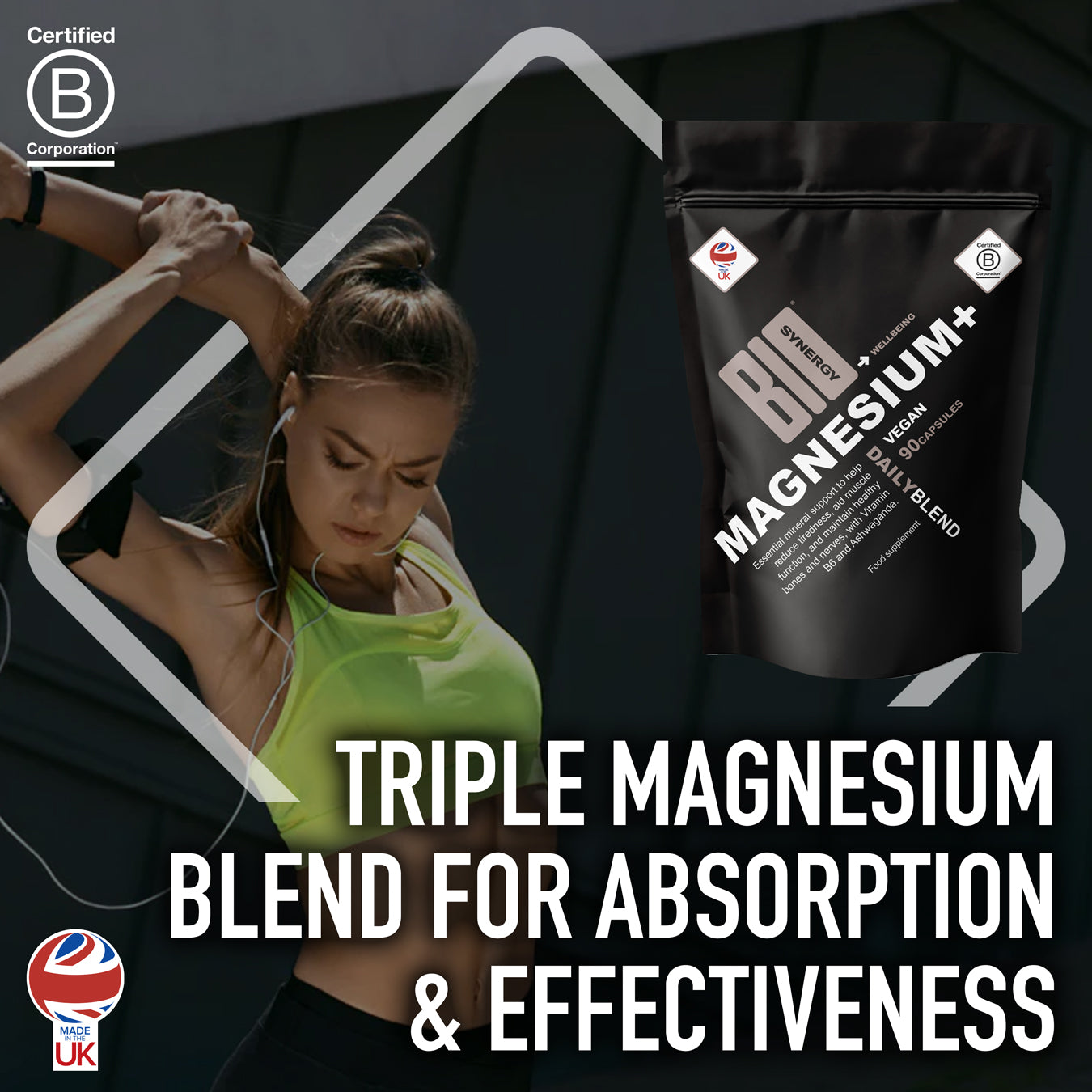 Magnesium + Ashwagandha & B6