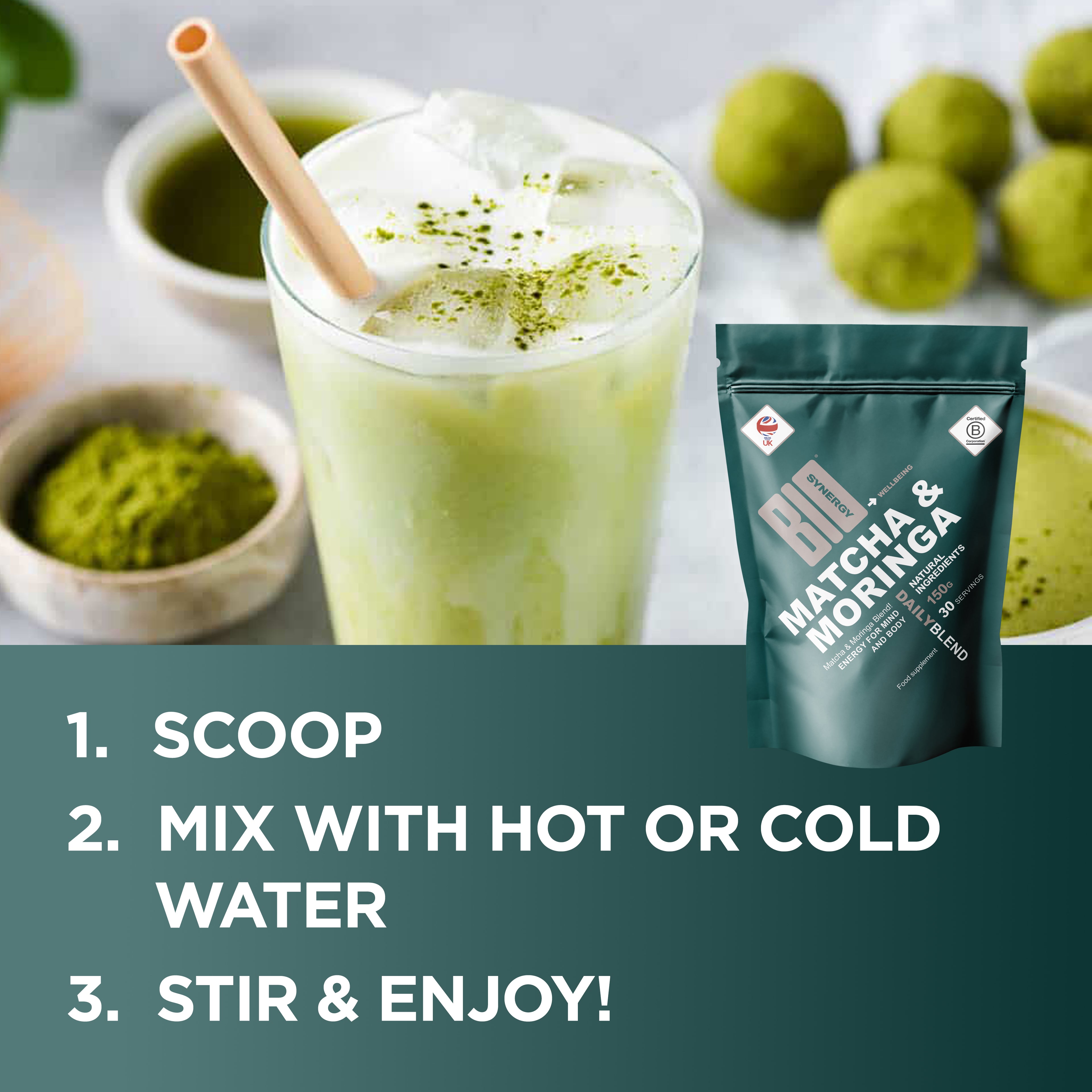 Matcha & Moringa Powder