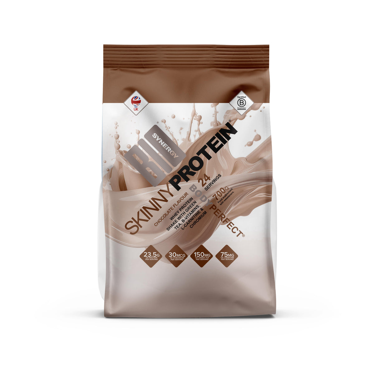 Skinny Protein - Chocolate flavor protein powder by Bio-Synergy
